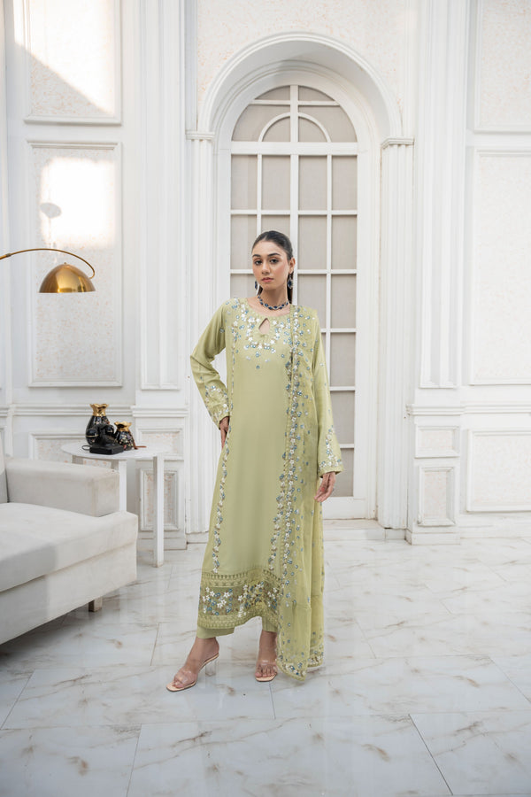 Sabz Bahaar 3 piece Embroidered Luxury Pret For Women