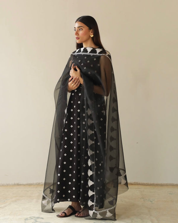 Ragni- Black Noir 3 Piece Stitched Full Sleeves