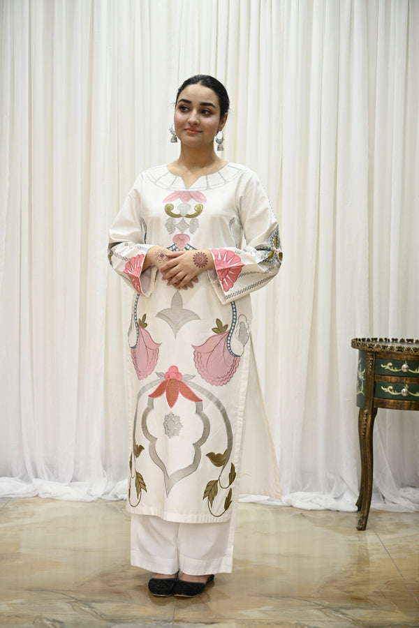 Zaib u Nisa - Noor- e -Safayd 3-Piece Stitched