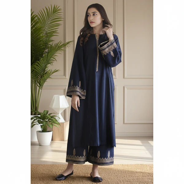 Deep Blue 2-Piece Stitched